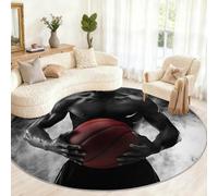 Générique Grand Tapis Rond Moderne et Tendance pour Salon, Chambre à Coucher, Table à Manger, décoration d'intérieur - 240 cm