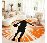 Générique Grand Tapis Rond Moderne et Tendance pour Salon, Chambre à Coucher, Table à Manger, décoration d'intérieur - 200 cm