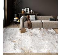 Générique Grand Tapis Salon Doux Lavable Antidérapant XXL 200 X 300 CM | Décoratif Poils Courts,Élément D'Aménagement Facile D'Entretien Pour Salon Ou Salle À Manger,Crème Blanche