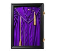 Générique Grande Boîte À De Remise De Diplôme - Cadre De Vitrine Souvenir | Cadre D'affichage En Bois Pour Pompon Et Photos De Diplôme De Robe De Casquette, Support Mural De Souvenir De Remise De Diplô