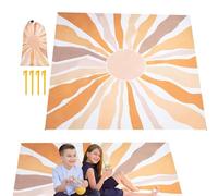 Générique Grande Couverture De Plage,210 x 200 cm Pliable Séchage Rapide,Tapis Extérieur Anti-Sable Drap Plage - pour Camping Voyage Vacances Été Pelouse Jardin Cour Adultes