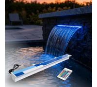 Générique Grande Largeur Lame d'eau Cascade en Acrylique 120cm 1m 20 / avec LEDs intégrées/Bluetooth/WiFi/Télécommande