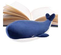 Générique Grande Peluche Baleine - 45 X 15 X 15 Cm, Animal en Peluche Bleu, Coussin De Corps en Coton Doux | Géante De La Vie Marine, Oreiller De Câlin en Tissu Extensible Mignon pour, Literie, C