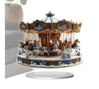 Générique Grande Roue de Noël Décor Saisonnier en Acrylique 2D avec Socle | Figurine de Bureau pour Comptoir de Bar Salon Entrée pour Salon Entrée Comptoir Bar Bureau Étude