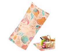 Générique Grande Serviette de Plage | 2 en 1 Sac à Cordon Convertible en Couverture de Piscine,Serviette de Voyage Pliable - pour Camping, hôtel, Parc Aquatique, Voyage en Plein air, Pique-Nique