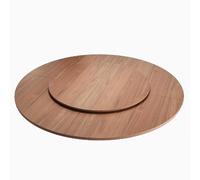 Générique Grande Table à Manger Ronde Pliante avec Plateau Rotatif, rallonge de 160 cm/63 Pouces Peu encombrante pour Les Petites familles, Design Polyvalent à Quatre Volets pour Un Usage Domestique