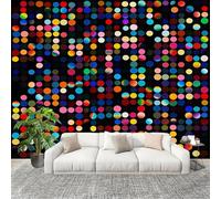 Générique Grande taille Papier Peint de Photo 300x210 cm ThèMe 3d à Pois Peler Et Coller Papier Peint Panoramique intissé Murale Couleurs NéOn Pour Salon Chambre Enfant Chambre Décoration