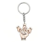 Générique Grandpa, Papa, Daddy Hands Print Personalized Acrylic Keychain, Personalised Name Keyring for Men,daddy, Customised Engraved Bump Keyring, Gift from Son, Daughter