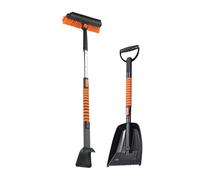 Générique Grattoir à Glace pour Voiture, Balai à Neige avec raclette, tête de Brosse pivotante à 360 degrés, Pelle pour Voiture SUV, Camion, Pare-Brise, Outil de Nettoyage des vitres