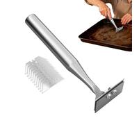 Générique Grattoir de Cuisine - Accessoire De Nettoyage en Acier Inoxydable - Grattoir à Lame de Nettoyage | pour Sol Mur Autocollant Givre Glace Intérieur Ustensiles De Cuisine Coin