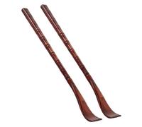 Générique Grattoir Dos en Bois Marron 2 Pièces, Grattoir Pratique à Main Facile à Tenir Griffes Lisses pour Soulager les Démangeaisons du Dos