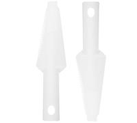 Générique Grattoir Multifonctionnel Facile à Utiliser 2pcs en Plastique Blanc Accessoires pour Seaux à Franges pour Balai de Nettoyage pour Nettoyer la Plupart des