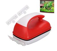 Générique Grattoir Nettoyage Aquarium Brosse Magnétique | PP Structure, Solide Double Face Design avec Facile Retrait Algues pour Aquarium Maison Poisson Entretien Maintenance