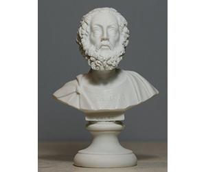 Générique Grec Buste d'1st Epic poète Écrivain Homer Art Statue albâtre Sculpture 5.91 ΄ ΄