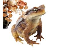 Générique Green Brown Frog - Frog Toy | Realistic Educational Cute Mini | Kids Rainforest Animal Frogs Figurines for Home School Classroom Nursery Birthday Holiday Party Favors Stocking Stufferss