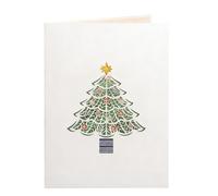 Générique Greeting Card, Festive Decor, Sculpture, Detailed Paper Craft, Desk & Home Decoration, Fold Flat Mailer, Envelope Included Red White for Men, Women, Offices, School, Mantelpiece Accent