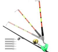Générique Grelots de Canne à pêche | Dispositif électronique localisateur et lumière,Alarme pour Canne à pêche - Bateau Kayak Ponton Étang Lac Poisson-Chat Carpe Eau salée Eau Douce