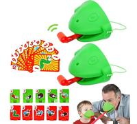 Générique Grenouille Souffle-Langue | Jeux Intéressants pour Fête Familiale - Jeu d'action Interactif avec Masque de Grenouille et Langues - pour Réunions Familiales, Fêtes Et Team Building, pour Et