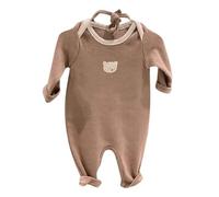 Générique grenouillere bebe ensemble bébé barboteuse uni bonnet tricot manches longues coton doux confortable mignon naissance douze mois collection halloween vetement bebe garcon