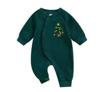 Générique Grenouillere Bebe NoëL, Tenue De Noel Bebe Garcon Body Manche Longue Combinaison Enfant Garcon Combipilote BéBé GarçOn Tenue De Costume Infantile 3 6 12 18 Mois
