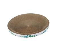 Générique Griffoir Chat Carton Tapis de Grattage Panier à Griffes Coussin Bowl Conception en Papier Ondulé Robuste Adapté pour Chats Souhaitant Protéger Les, Cactus Rond 43cm