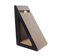 Générique Griffoir pour Chat en Carton Ondulé Surface à Gratter Triangle Jouet à Boule Résistant Protection Mobilier Adapté Aux Chats D'Intérieur Cadeau Décorat, L