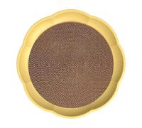 Générique Griffoir pour Chat, Plateau de Couchage de Rechange, Jouet D'intérieur en Carton Ondulé à Noyau Amovible, Convient Aux Chats, Jaune