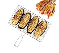 Générique Grill Panier | Grande Grille de Cuisson Portable | Panier À Légumes Extérieur - pour Poissons crevettes Viande Fruits de mer extérieur Camping Jardin Pique-Nique Voyage
