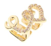 Générique Grill pour Femmes Ensemble de Grillz Bouche Cœur Double, Cuivre Micro-incrusté de Zircone, Or, Design Unique, pour Hommes et Femmes, Performances et Usage Quotidien