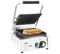 Générique Grill pour panini rainuré Acier Inoxydable 1800 W 31x30,5x20 cm, Arts de la Table & Arts culinaires, Électroménager de Cuisine, Grils & barbecues électriques, Argent (Poids 13.75KG)