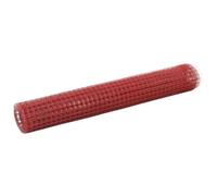 Générique Grillage Acier avec revêtement en PVC 10x1 m Rouge,Quincaillerie, Clôtures & barrières, Panneaux de clôture, Rouge (Poids 3.4KG)
