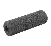 Générique Grillage Acier avec revêtement en PVC 25x0,5 m Gris,Clôtures & barrières,Panneaux de clôture-143275