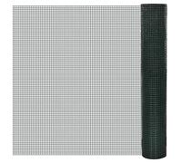 Générique Grillage Acier galvanisé et revêtement en PVC 10x1 m Vert,Clôtures & barrières,Panneaux de clôture-140433