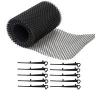 Générique Grillage Protege Gouttiere, Couvercle De Protection en Maille De Gouttière avec 10 Crochets De Fixation À Clips,18cm x 8m