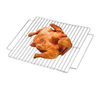 Générique Grille à rôtir pour Barbecue en Acier Inoxydable, Grille pour Barbecue en Acier Inoxydable - Grilles à rôtir en | Grilles de Grille de pour Poisson, légumes et crevettes