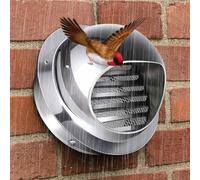 Générique Grille D'aération Ronde en Acier Inoxydable Sortie d'air Murale Ronde Ventilation Hotte avec Grille Anti Insectes pour Garage, Salle De Bain, Cuisine(120mm)