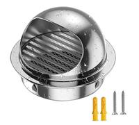 Générique Grille D'aération Ronde Grille Ventilation Hotte INOX 200mm, 250mm, 300mm Bouches D'aération avec Maille Fine, Grille Aeration Exterieur pour Hottes Et Conduits D'Aération(150mm)