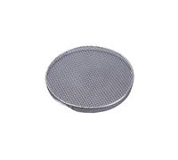 Générique Grille de Barbecue Circulaire ou carrée en Acier Inoxydable 304 qualité Alimentaire, avec Pieds et système d'égouttage des Graisses pour Le Camping et Les barbecues en Plein air(26X1.5cm)