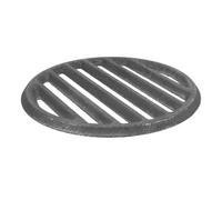 Générique Grille de Barbecue Ronde en Fer Noir, Accessoire de Cuisson Extérieur Rétention de Chaleur et Entretien Facile pour Barbecue et Cuisson en Plein Air