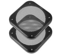 Générique Grille de Carrée Lot de 2 pour Haut-Parleur de Voiture et Plastique, Installation Facile pour Intérieur Automobile