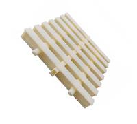 Générique Grille de débordement de Piscine, Couvercle de Filtre de vidange de Douche en ABS, adapté aux couvertures de terrasses, Cours, canaux de Drainage de jardinières(25x100CM/4pieces)