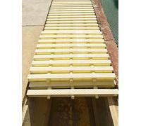 Générique Grille de débordement de Piscine, Grille de Drainage en ABS for Canal de Piscine, couvercles de tranchée Amovibles for extérieur et intérieur(1pcs,20x100cm)