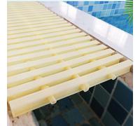 Générique Grille de Drainage antidérapante pour Piscine, Grille de Sortie épissable pour Cours, trottoirs et fermes - Couvercle d'égout extérieur Durable Couleur os