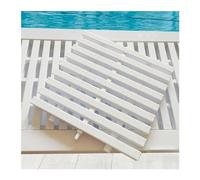 Générique Grille de Drainage de Piscine en Plastique ABS résistant aux UV, Grille d'eau Flexible pour allées, patios et terrasses de Piscine, 15 x 100 cm (5,91 x 39,38 Pouces), Lot de 3