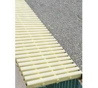 Générique Grille de Drainage de Piscine, Grille de trop-Plein for Canal de Piscine, Couvercle de tranchée Amovible for terrasse de Patio, Grille d'égout de Drainage de Sol en Plastique(6pcs,35x100cm)