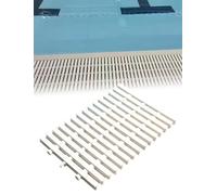 Générique Grille de Drainage de Piscine, Grille de trop-Plein for Canal de Piscine, Couvercle de vidange en Plastique Amovible, Grille d'égout(5pcs,35x100cm)