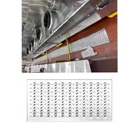 Générique Grille de Drainage en Acier Inoxydable 304, avec Picots antidérapants, for Cuisine, Jardin, égouts, trottoirs et clôtures(8in)
