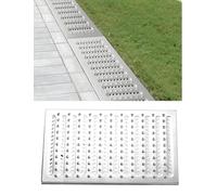 Générique Grille de Drainage en Acier Inoxydable 304, Grille de Drainage for tranchée, for Jardin, égout, Trottoir, Parc(58x40cm)