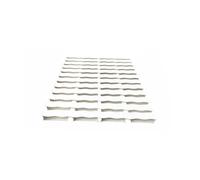 Générique Grille de Drainage extérieure, Couvercle tranchée épissable par Vagues, Peut être épissé à volonté for la Piscine, Lien Verrouillage Trois Trous(White,18cm/20piece)