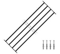 Générique Grille de Fenêtre Noir 175 x 60 cm Acier Enduit de Poudre,Quincaillerie,Matériaux de Construction,Fenêtres,Noir,10.08 KG,42020566